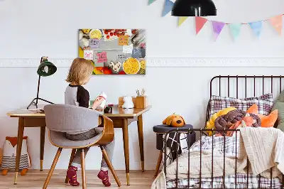 Tableau magnétique pour dessiner modèle ingrédients