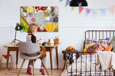 Tableau magnétique pour dessiner modèle ingrédients