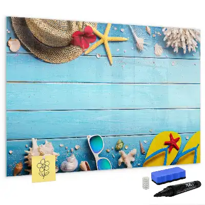 Tableau magnétique à dessiner accessoires de plage