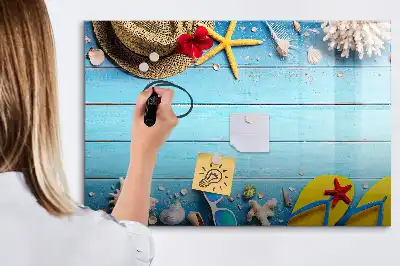 Tableau magnétique à dessiner accessoires de plage