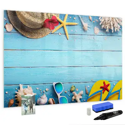 Tableau magnétique à dessiner accessoires de plage