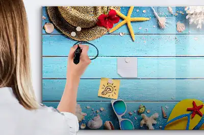 Tableau magnétique à dessiner accessoires de plage