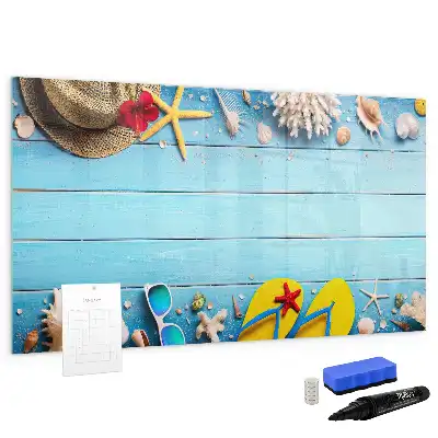 Tableau magnétique à dessiner accessoires de plage