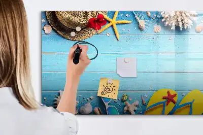 Tableau magnétique à dessiner accessoires de plage