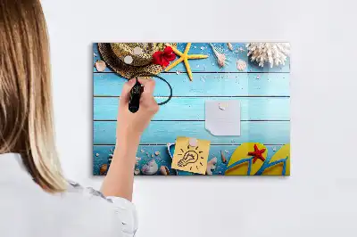 Tableau magnétique à dessiner accessoires de plage