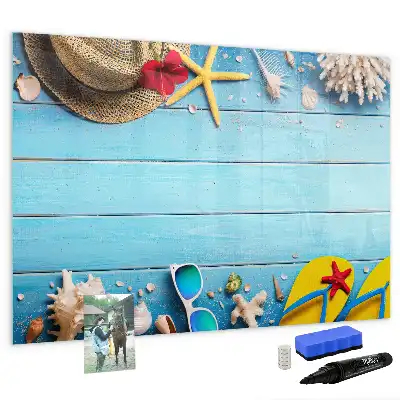 Tableau magnétique à dessiner accessoires de plage