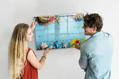 Tableau magnétique à dessiner accessoires de plage
