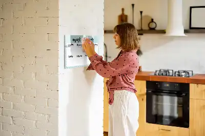 Tableau magnétique pour dessiner planificateur de repas