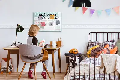 Tableau magnétique pour dessiner planificateur de repas
