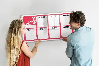 Planificateur hebdomadaire tableau magnétique pour dessiner