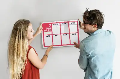 Planificateur hebdomadaire tableau magnétique pour dessiner