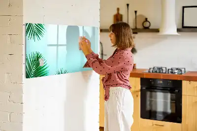 Tableau magnétique à dessiner motif feuilles de palmier