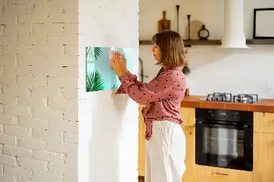 Tableau magnétique à dessiner motif feuilles de palmier