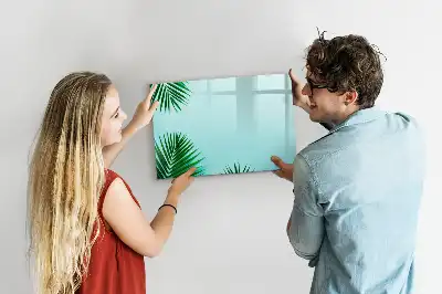 Tableau magnétique à dessiner motif feuilles de palmier