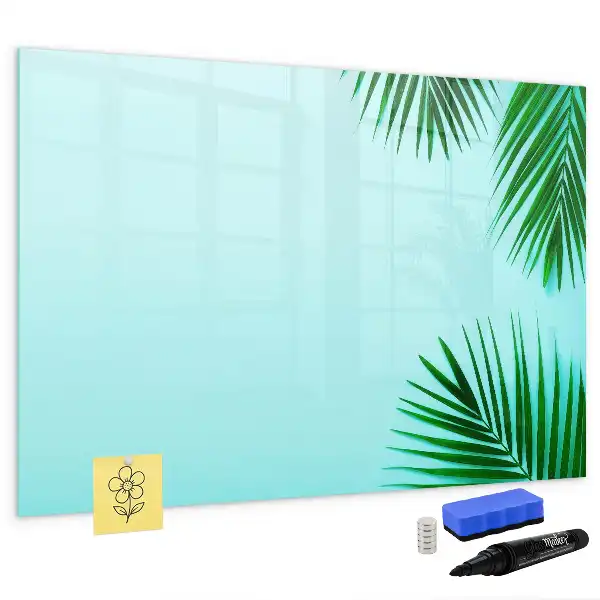 Tableau magnétique pour dessiner motif feuilles exotiques