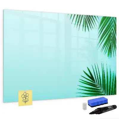 Tableau magnétique pour dessiner motif feuilles exotiques