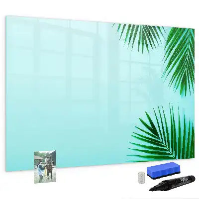 Tableau magnétique pour dessiner motif feuilles exotiques