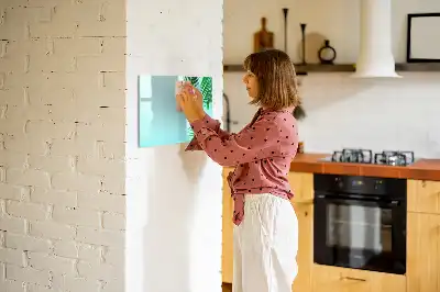 Tableau magnétique pour dessiner motif feuilles exotiques
