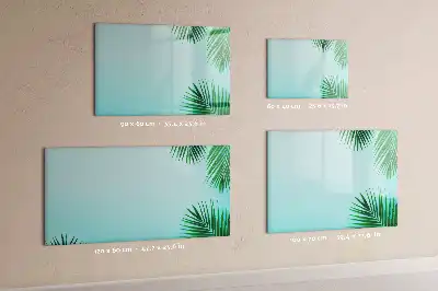Tableau magnétique pour dessiner motif feuilles exotiques