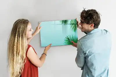 Tableau magnétique pour dessiner motif feuilles exotiques
