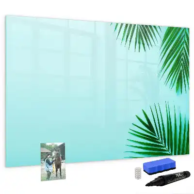 Tableau magnétique pour dessiner motif feuilles exotiques