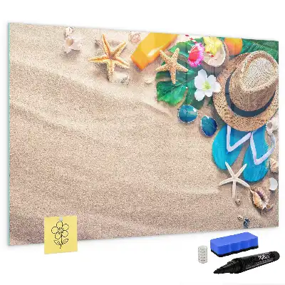 Tableau magnétique pour dessiner accessoires d'été