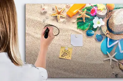 Tableau magnétique pour dessiner accessoires d'été