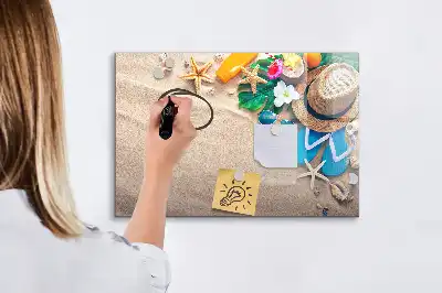 Tableau magnétique pour dessiner accessoires d'été