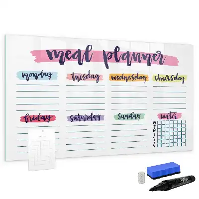 Tableau magnétique pour dessiner menu hebdomadaire