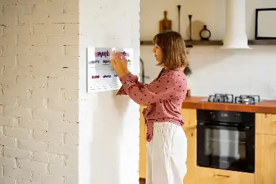 Tableau magnétique pour dessiner menu hebdomadaire