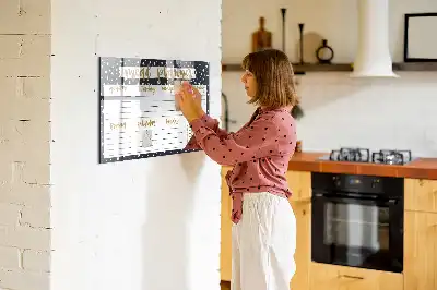 Tableau magnétique pour dessiner modèle planificateur de repas céleste