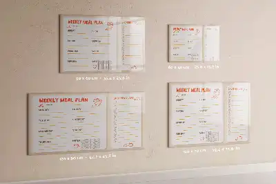 Tableau magnétique à dessiner planificateur de repas rétro