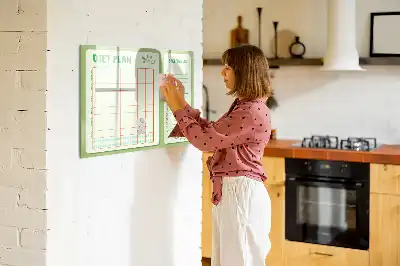 Tableau magnétique pour dessiner menu hebdomadaire
