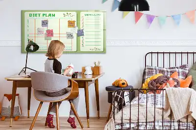 Tableau magnétique pour dessiner menu hebdomadaire