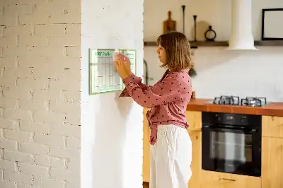 Tableau magnétique pour dessiner menu hebdomadaire