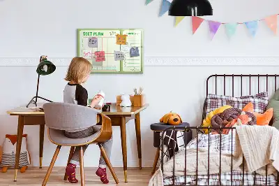 Tableau magnétique pour dessiner menu hebdomadaire