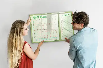 Tableau magnétique pour dessiner menu hebdomadaire