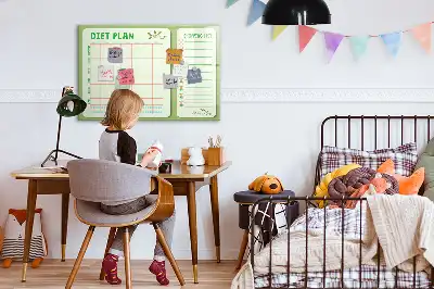 Tableau magnétique pour dessiner menu hebdomadaire
