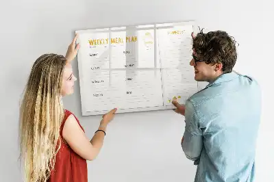 Planning de repas tableau magnétique à dessiner