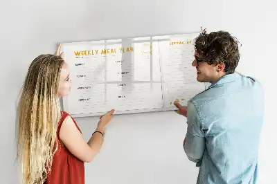 Planning de repas tableau magnétique à dessiner