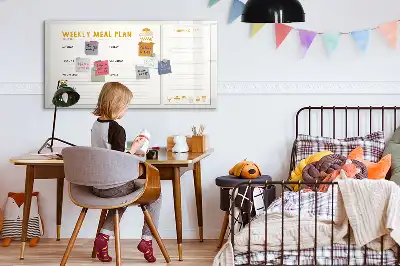 Planning de repas tableau magnétique à dessiner