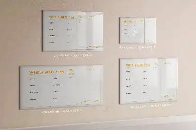 Planning de repas tableau magnétique à dessiner