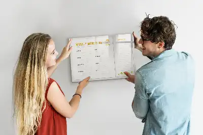 Planning de repas tableau magnétique à dessiner