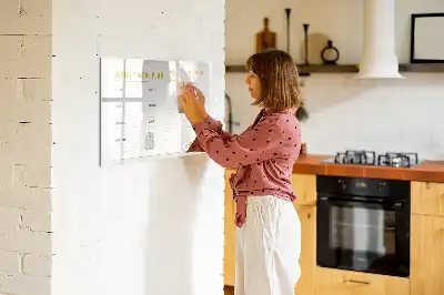 Planning de repas tableau magnétique à dessiner