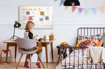 Planning de repas tableau magnétique à dessiner