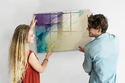 Tableau magnétique à dessiner motif abstraction élégante