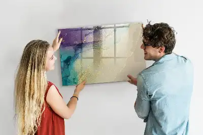 Tableau magnétique à dessiner motif abstraction élégante