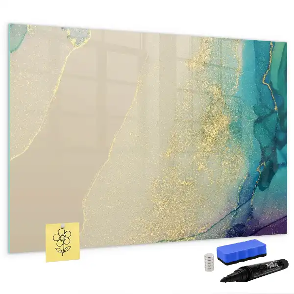 Tableau magnétique pour dessiner marbre coloré