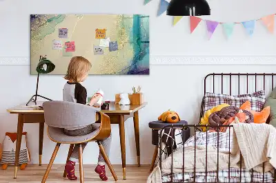 Tableau magnétique pour dessiner marbre coloré