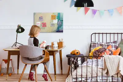 Tableau magnétique pour dessiner marbre coloré